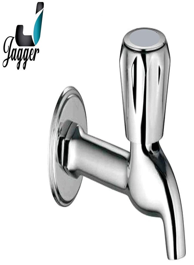 JAGGER صنابير حمام ومطابخ Jagger JOL2215 Seelk Brass ذات الجسم الطويل مع تدفق رغوي، تشطيب كروم، وتركيب ربع دورة (شفة جدارية وشريط تفلون). - Image 2